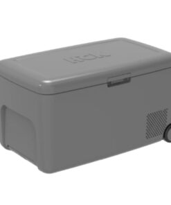 Tủ lạnh mini dã ngoại HCK dung tích 16L màu xám có tay kéo