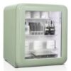 Tủ mỹ phẩm đồ uống HCK 48L SC-46R-S mini retro màu xanh mint mặt kính