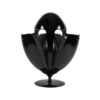 Thùng đựng đồ kiêm decor 3 ngăn xoay 360 độ hình trứng màu đen size nhỏ 20l 33.8x65.7cm
