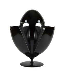 Thùng đựng đồ kiêm decor 3 ngăn xoay 360 độ hình trứng màu đen size nhỏ 20l 33.8x65.7cm