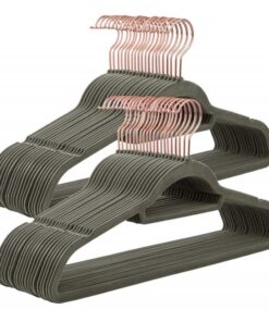 Mắc treo quần áo Songmics Velvet Hanger 50 Pack CRF21G50 màu xám