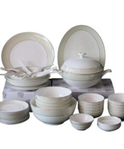 Bộ đồ ăn sứ xương Imperial London Aris 50 chi tiết