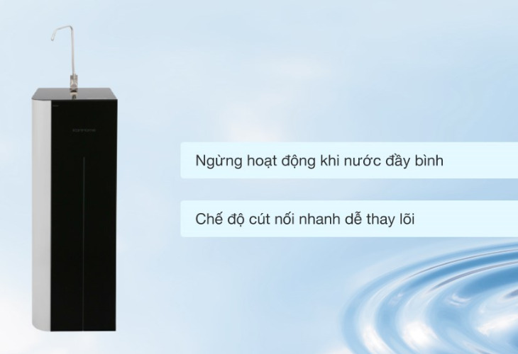 Máy lọc nước Korihome có nhiều tiện ích thông minh