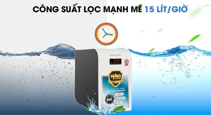 Máy lọc nước RO Korihome WPK-606-K 8 lõi có công suất lọc lớn
