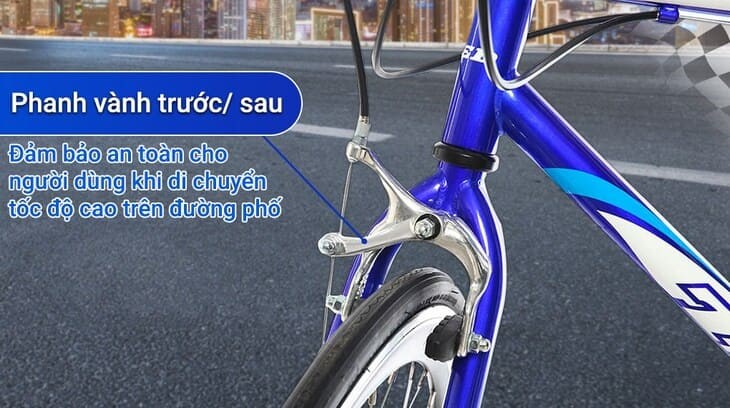 Xe Đạp Thể Thao Road Txed Flat Road S4 29 inch Size sở hữu bộ phanh vành cao cấp, có độ chính xác cao