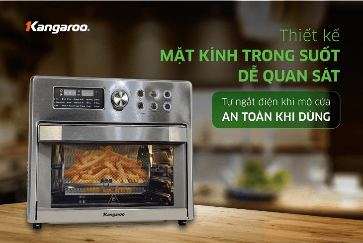 Lò chiên không dầu sở hữu tính năng đi kèm phong phú