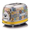 Máy nướng bánh mì Ariete 810W 00C01551PAR0 họa tiết Positano
