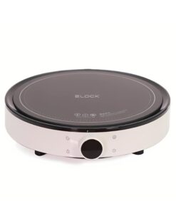 Bếp từ đơn tròn 2Lock Korea 2000W 28cm màu kem đen