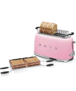 Máy nướng bánh mỳ SMEG TSF02PKEU màu hồng