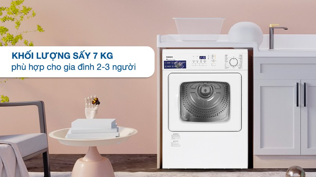 Máy sấy quần áo chuyên dụng bảo vệ sợi vải