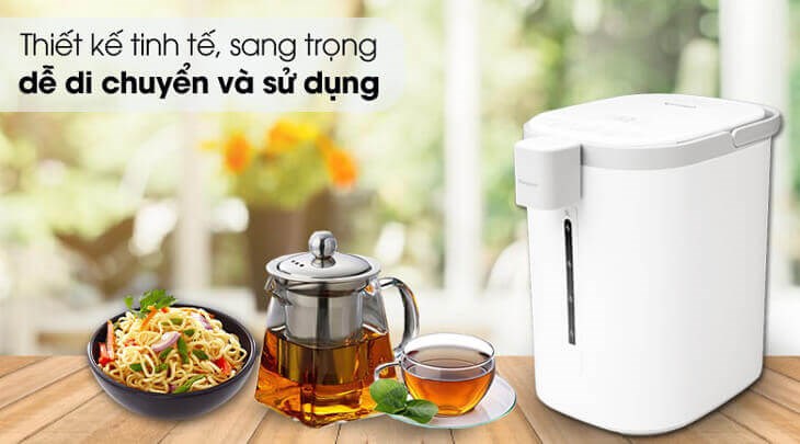 Bình thủy điện Kangaroo KG5K1 5 lít có thiết kế hiện đại với gam màu trắng trang nhã, nâng cao tính thẩm mỹ cho không gian sử dụng