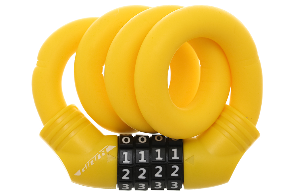 Khoá dây xe đạp Giant Arx Memory Combo Cable Lock Vàng được làm từ chất liệu nhựa bền chắc, đến từ hãng Giant uy tín