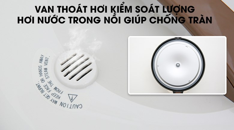 Che van thoát hơi của nồi cơm điện Cuckoo 2.5 lít CR-1413 sẽ ảnh hưởng không tốt đến chất lượng cơm