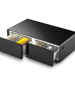 Bàn tích hợp tủ lạnh và nhạc CASO Sound & Cool Black - màu đen