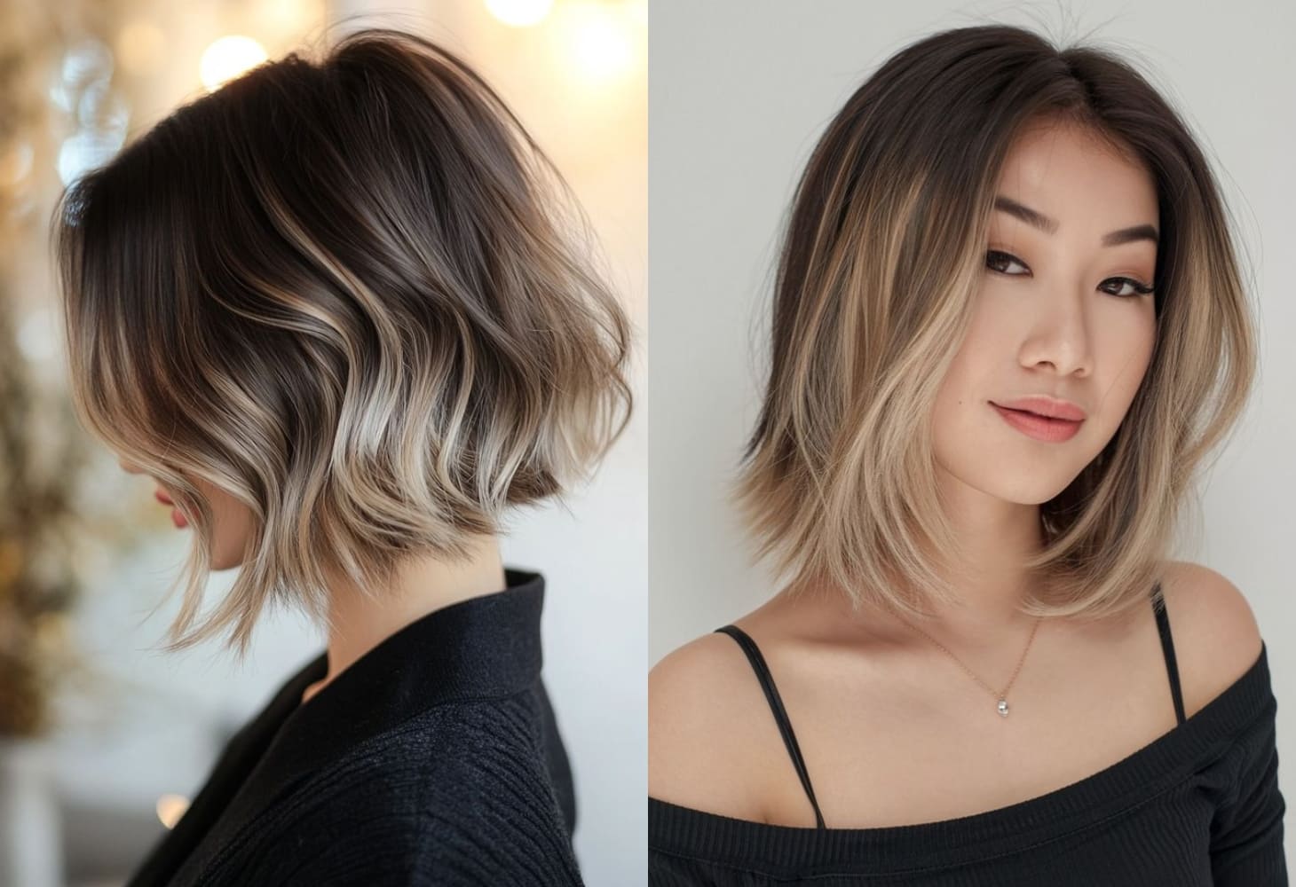 Kiểu tóc bob nhuộm ombre