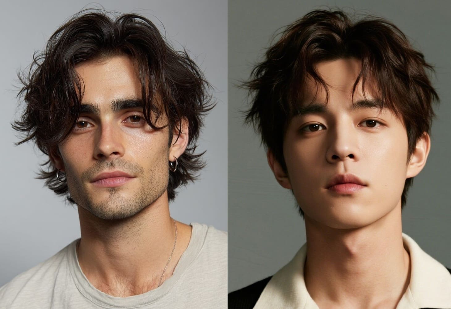 Kiểu tóc Side part Shaggy phóng khoáng