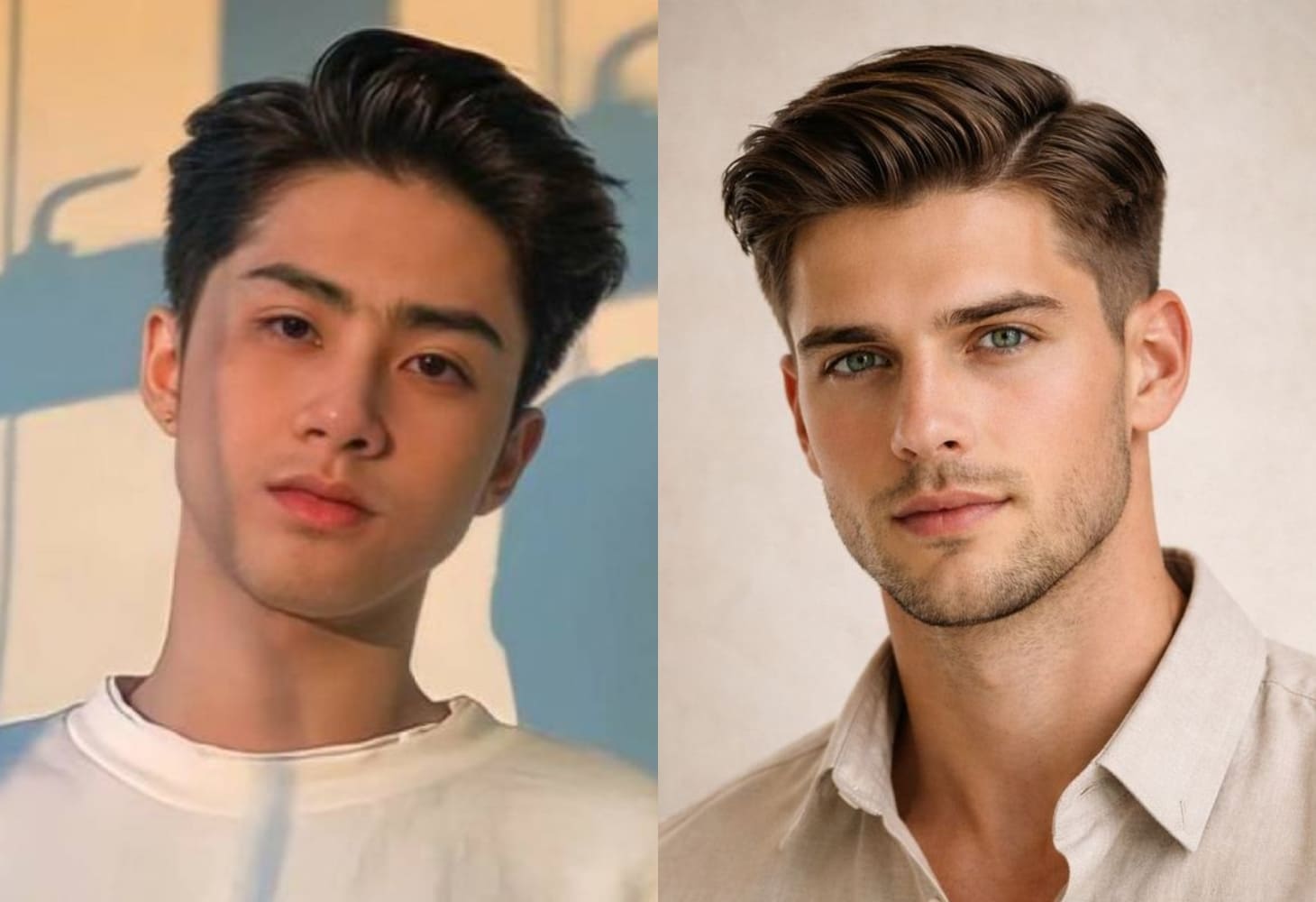 Tóc Side part vuốt ngược điển trai