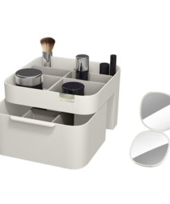 Combo kệ đựng mỹ phẩm Organiser & gương trang điểm cầm tay Joseph Joseph 75007