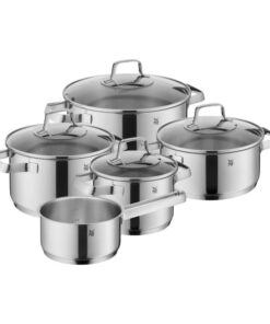 Bộ nồi WMF Belmonte Cookware 5 món (Vung kính)