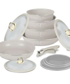 Bộ nồi 13 chi tiết Berlinger Haus BH/8420 màu kem- Sahara collection