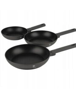 Bộ 3 chảo Berlinger Haus BH/8138 3pcs Frypan Set 20 - 24 - 28cm màu than đen - Antracit Collection