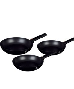 Bộ 3 chảo Berlinger Haus BH/7095N 3pcs Frypan Set 20 - 24 - 28cm màu đen - Black Rose Collection