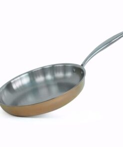 Chảo inox sâu lòng Ciwete series Royal Knight màu vàng đồng 28cm
