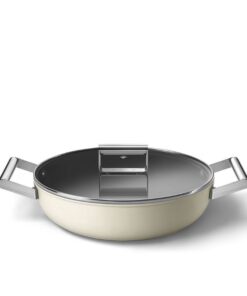 Nồi chảo SMEG DPF2812CRM màu kem (vung kính)