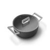 Nồi casserole SMEG CSF2412BLM 24cm màu đen (vung kính)