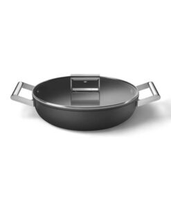 Nồi chảo SMEG DPF2812BLM màu đen (vung kính)