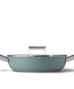 Nồi chảo SMEG DPF2812EGM màu xanh ngọc (vung kính)