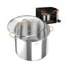 Nồi luộc gà Inox Ciwete 32cm vung kính