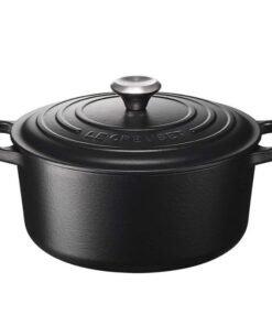 Nồi gang LeCreuset Bräter rund Evo 22cm Schwarz Matt màu đen nhám