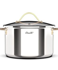 Nồi inox Ciwete Royal Knight Wok 32cm vung kính