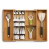 Bộ khay chia ngăn kéo để dao thìa dĩa Joseph Joseph 851696 DrawerStore™ Bamboo