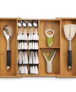 Bộ khay chia ngăn kéo để dao thìa dĩa Joseph Joseph 851696 DrawerStore™ Bamboo