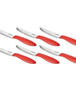 Set dao Tescoma 863054.00 Tafelmesser 6er Set mit rotem Griff màu đỏ (set 6 chiếc)