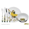 Set bát, đĩa, dụng cụ dao thìa dĩa ăn cho bé hoạ tiết Minions WMF Kinderbesteck-Set 6-teilig
