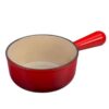 Quánh gang không nắp LeCreuset Schwenkkasserolle 24cm Kirsche - màu đỏ