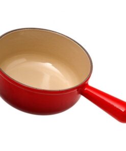 Quánh gang không nắp LeCreuset Schwenkkasserolle 16cm Kirsche - màu đỏ
