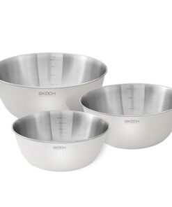 Set 3 âu trộn inox GKÖCH MYTY0810 (KT 22cm, 25cm và 28cm)
