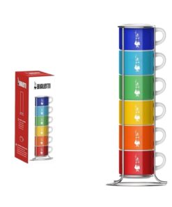Bộ cốc Bialetti Set of Six Stackable Mugs Multi-Colour 6 cốc