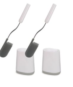 Set 2 dụng cụ cọ Toilet Brush Joseph Joseph 70523 Flex Lite Grey
