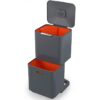 Thùng rác 2 ngăn Joseph Joseph 30061 Totem Max 60L Waste & Recycling Bin Stone