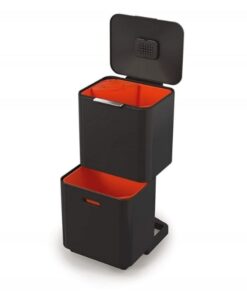 Thùng rác 2 ngăn Joseph Joseph 30106 Totem Max 60L màu đen carbon