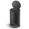 Thùng rác đạp chân Joseph Joseph Arc™ 10L Easy-push Pedal Bin 30151 màu đen mờ