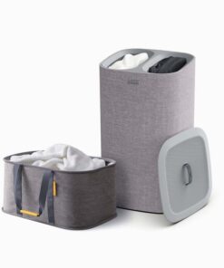 Set 2 giỏ đựng quần áo Joseph Joseph 50033 Love Your Laundry 2pc Laundry Basket Set (bao gồm 1 giỏ 35L và 1 giỏ 60L (2 ngăn) - màu ghi)
