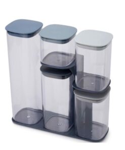 Set 5 hộp đựng thực phẩm Joseph Joseph 81106 Editions Podium™ 5-teiliges Aufbewahrungsbehälter-Set mit Ständer – Sky