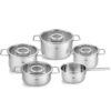 Bộ nồi Fissler Pure Collection 5 món (vung inox, 4 nồi 1 quánh)