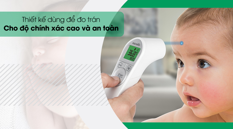Nhiệt kế điện tử hồng ngoại Microlife NC200 đo không chạm và cho kết quả chính xác cao và an toàn